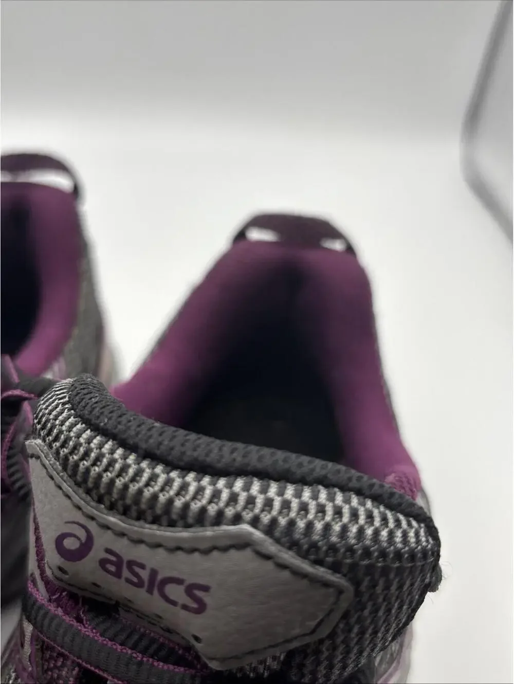 Asics T5N8Q Gel Venture 5 Women's 8 Grey Black Purple Shoes Vegan Sneakers